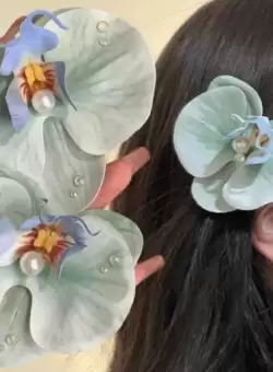 Accesoriu Par Model Orhidee Turquoise